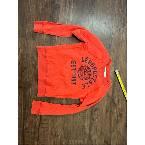 Aeropostale Red Crewneck Sweater, Sz Small - Picture 2 of 7